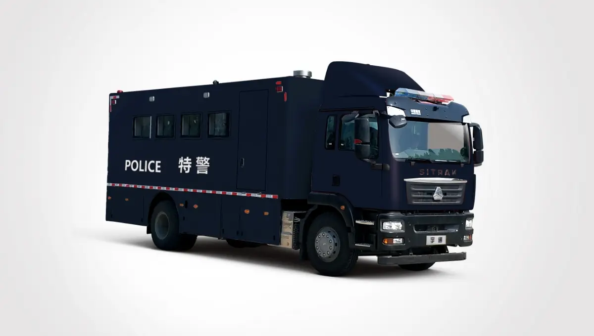 9米货改警用淋浴车